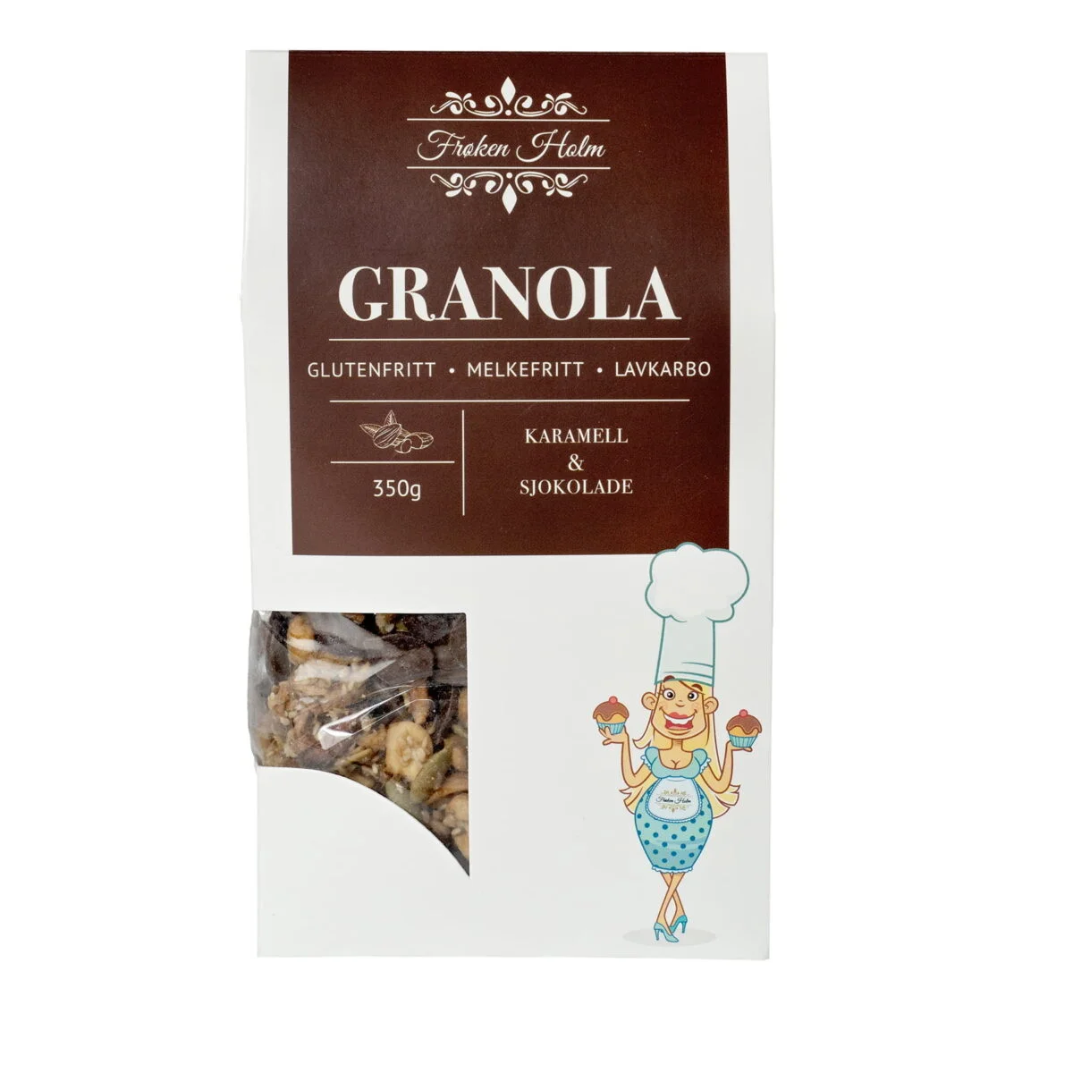 Granola Karamell & Sjokolade - Frøken Holm