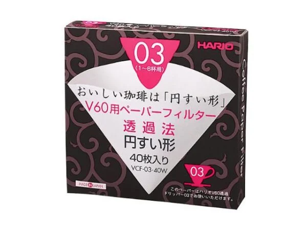 HARIO papirfilter til V60 03 40stk