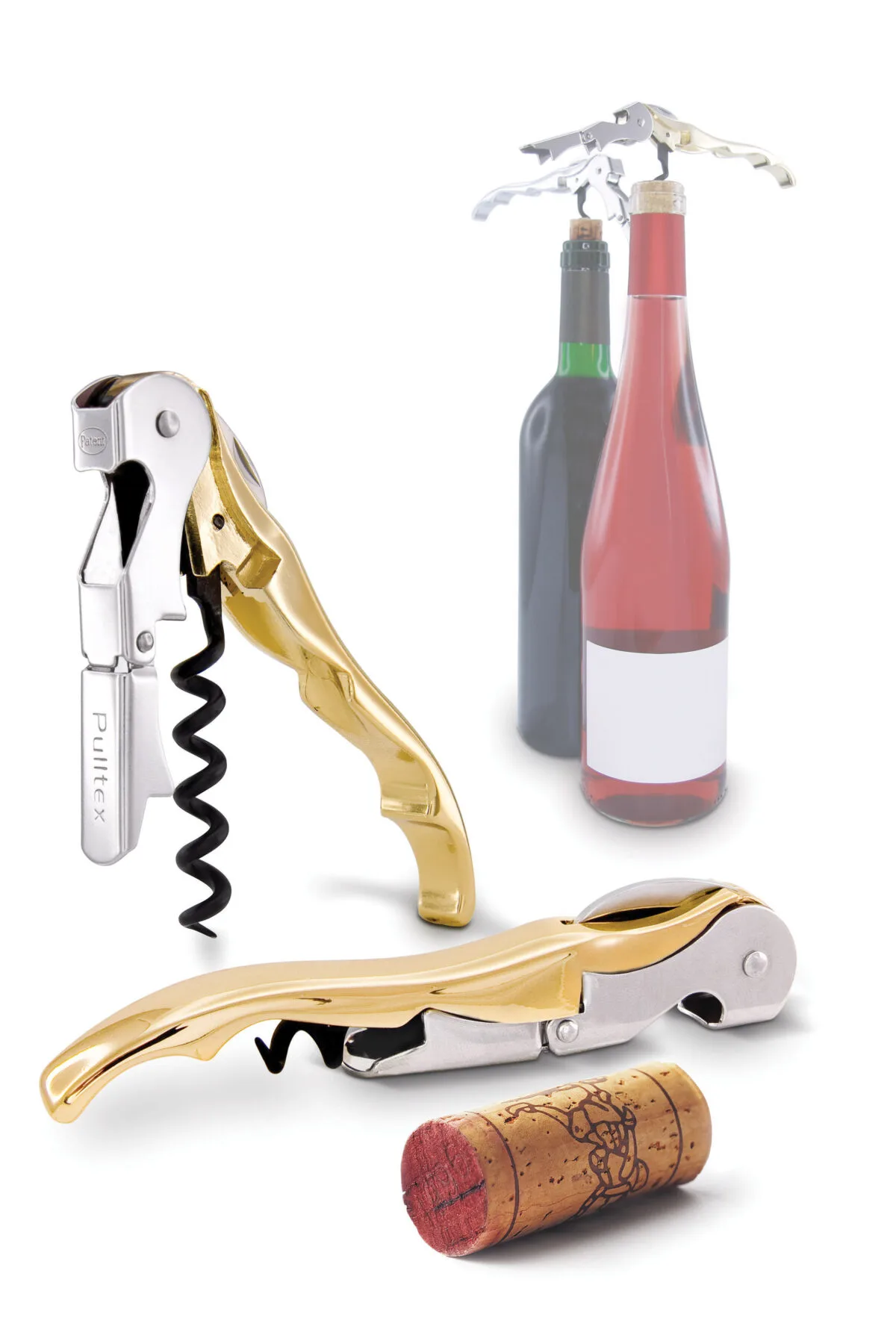 Pulltex - Vinåpner Pulltaps Classic gull med etui - Bilde 2
