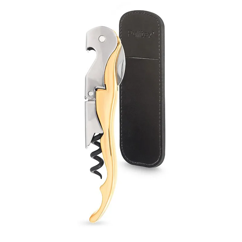 Pulltex - Vinåpner Pulltaps Classic gull med etui