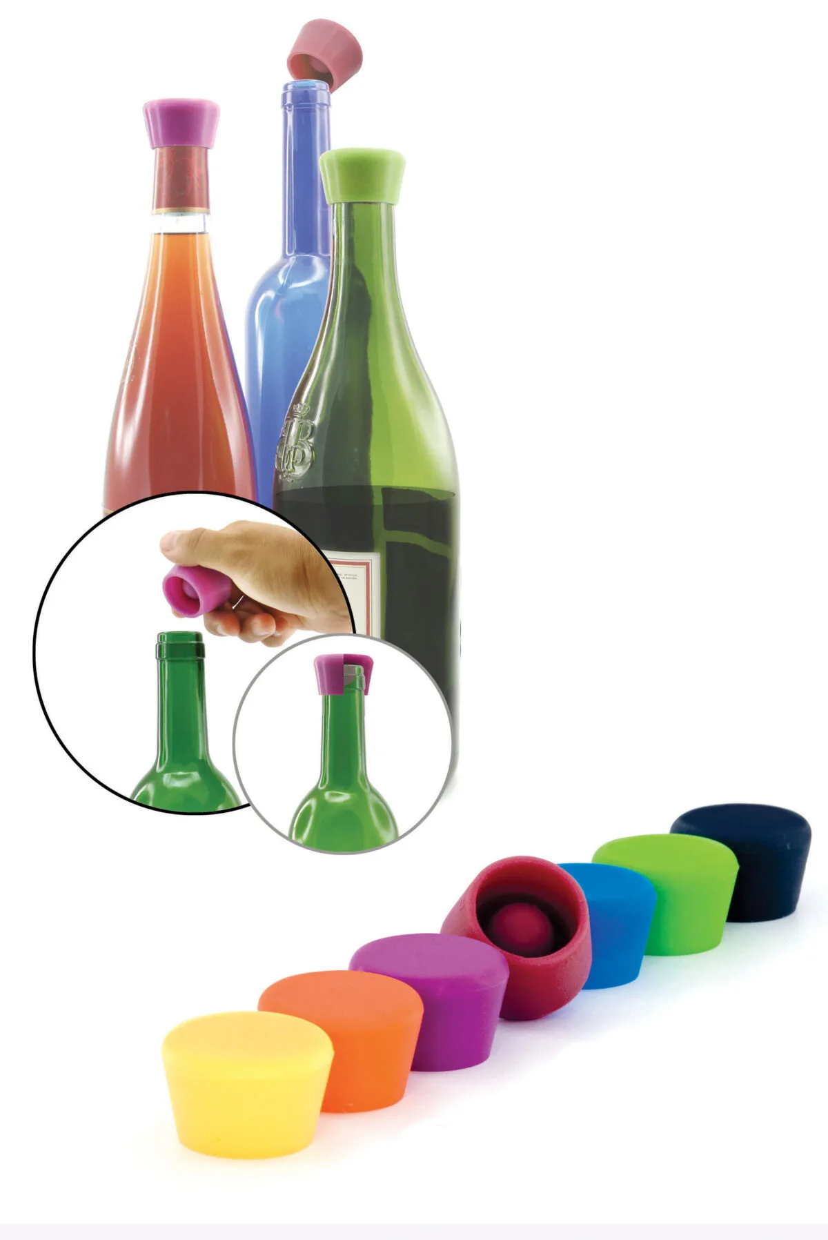 Pulltex - Silicone Wine Stoppers 2 stk - Bilde 2